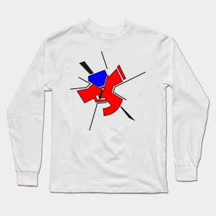 Geometric background, constructivism style Long Sleeve T-Shirt